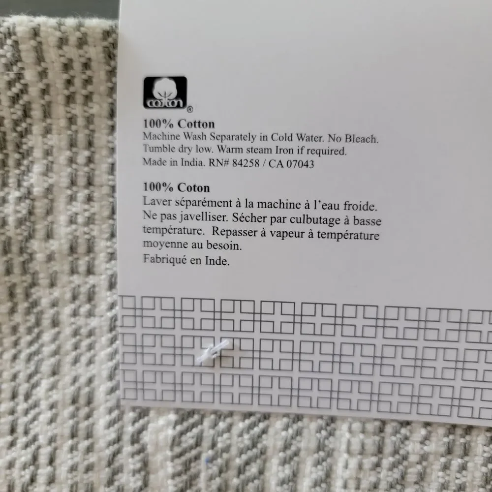 COPY - COPY - COPY - Au Natural 100% cotton grey and winter white 4 pack Fringe…